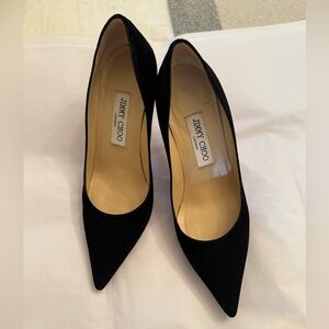 Jimmy Choo Black Suede Pumps